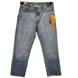 NWT Roebuck & Co Mens 32X32 Relaxed Straight Jeans Blue Cotton Gorpcore Workwear